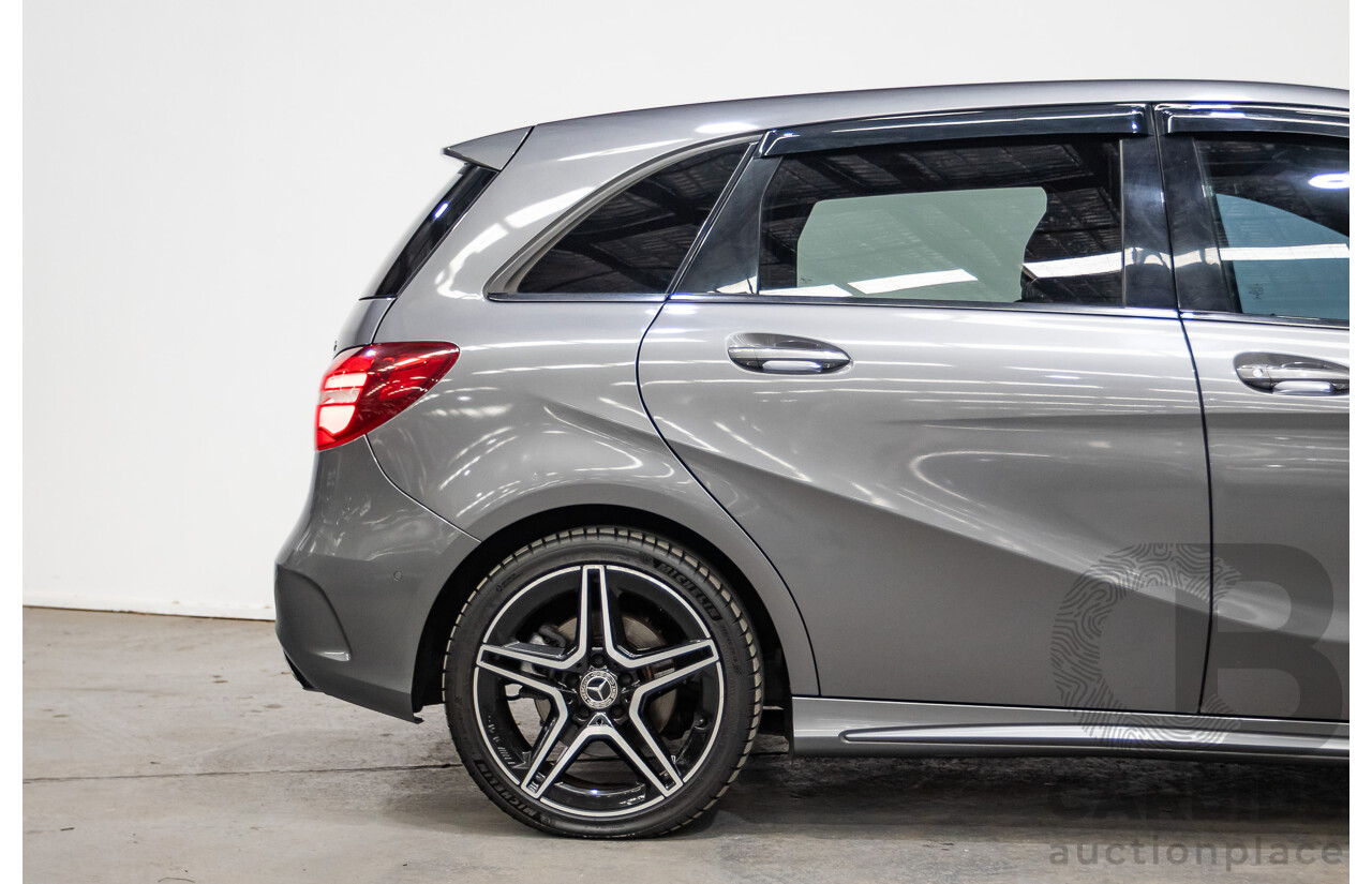 11/2015 Mercedes-Benz B250 4MATIC (AWD) 246 MY15 5D Hatchback Mountain Grey Metallic Turbo 2.0L