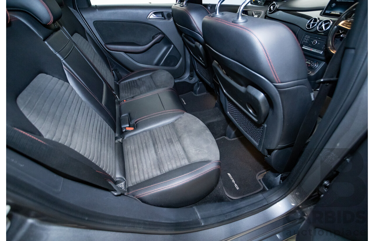 11/2015 Mercedes-Benz B250 4MATIC (AWD) 246 MY15 5D Hatchback Mountain Grey Metallic Turbo 2.0L