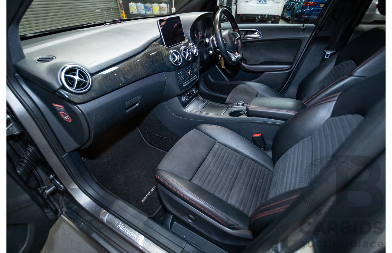 11/2015 Mercedes-Benz B250 4MATIC (AWD) 246 MY15 5D Hatchback Mountain Grey Metallic Turbo 2.0L