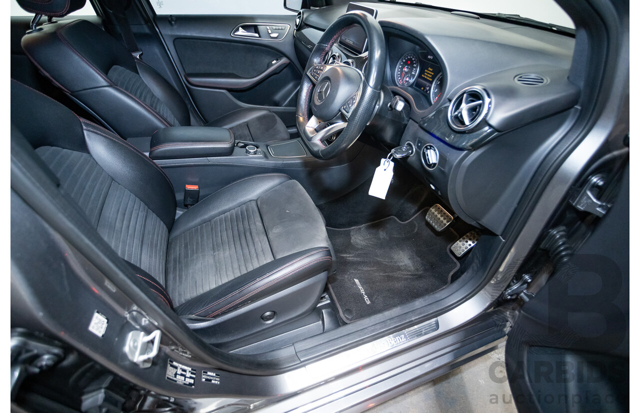 11/2015 Mercedes-Benz B250 4MATIC (AWD) 246 MY15 5D Hatchback Mountain Grey Metallic Turbo 2.0L