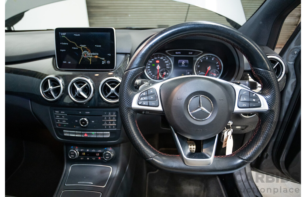 11/2015 Mercedes-Benz B250 4MATIC (AWD) 246 MY15 5D Hatchback Mountain Grey Metallic Turbo 2.0L