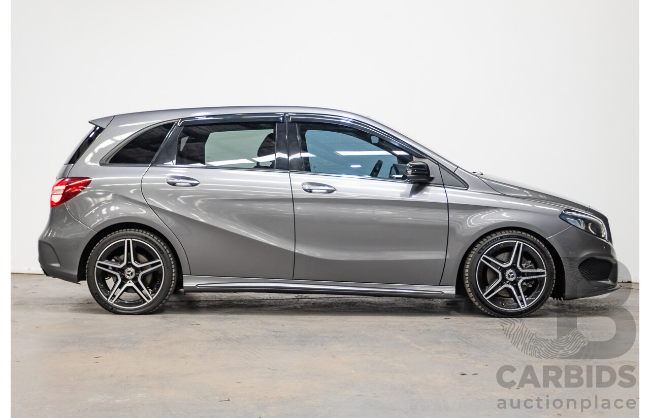 11/2015 Mercedes-Benz B250 4MATIC (AWD) 246 MY15 5D Hatchback Mountain Grey Metallic Turbo 2.0L