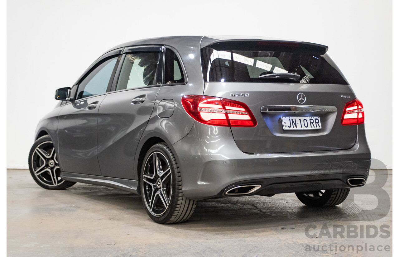 11/2015 Mercedes-Benz B250 4MATIC (AWD) 246 MY15 5D Hatchback Mountain Grey Metallic Turbo 2.0L