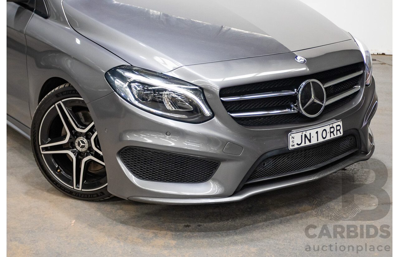 11/2015 Mercedes-Benz B250 4MATIC (AWD) 246 MY15 5D Hatchback Mountain Grey Metallic Turbo 2.0L