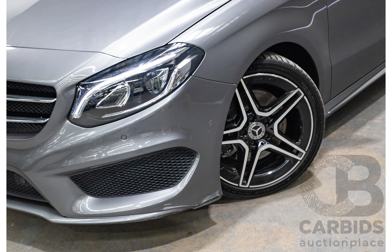11/2015 Mercedes-Benz B250 4MATIC (AWD) 246 MY15 5D Hatchback Mountain Grey Metallic Turbo 2.0L