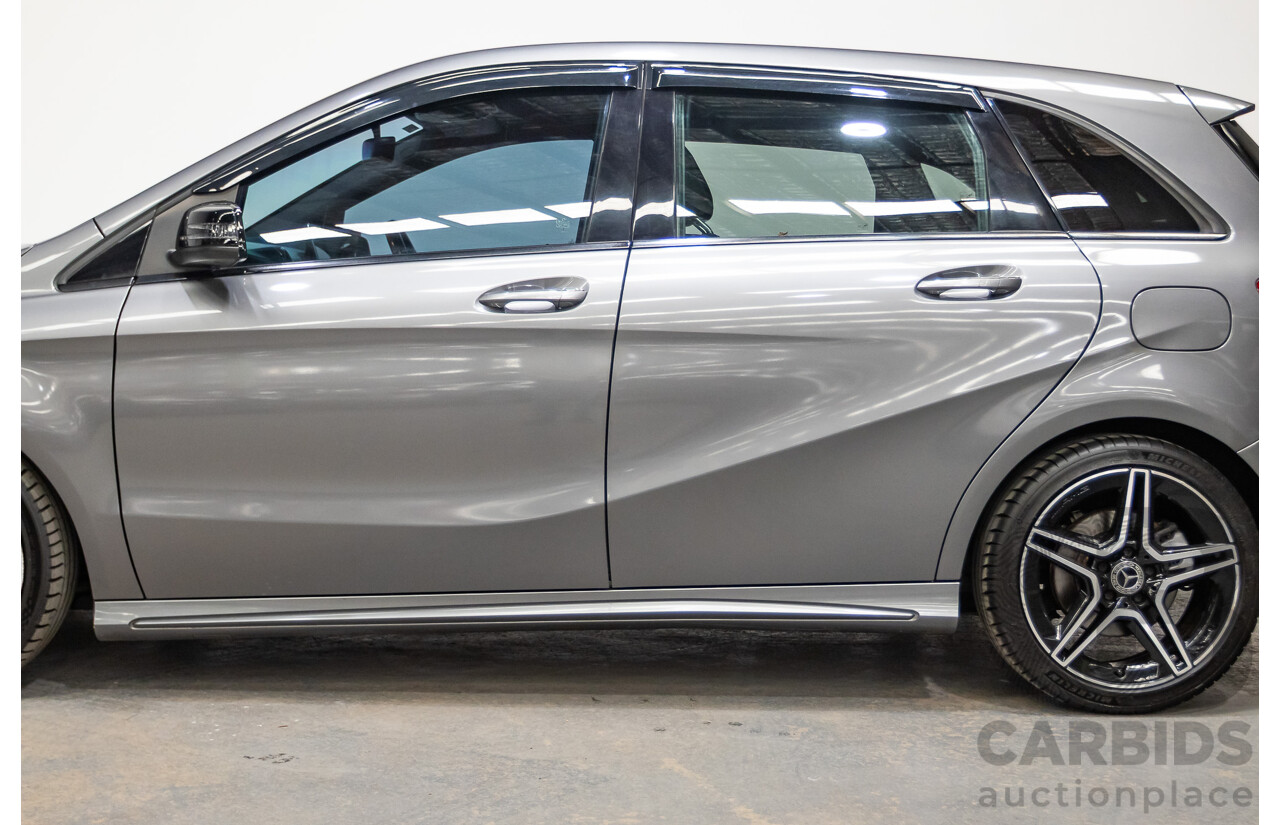 11/2015 Mercedes-Benz B250 4MATIC (AWD) 246 MY15 5D Hatchback Mountain Grey Metallic Turbo 2.0L