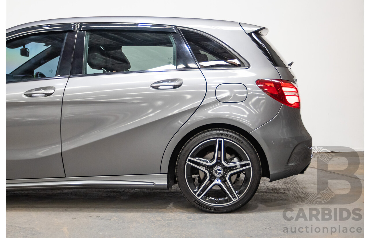11/2015 Mercedes-Benz B250 4MATIC (AWD) 246 MY15 5D Hatchback Mountain Grey Metallic Turbo 2.0L