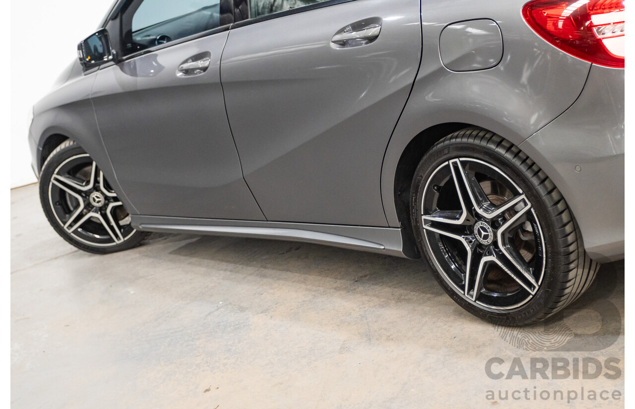 11/2015 Mercedes-Benz B250 4MATIC (AWD) 246 MY15 5D Hatchback Mountain Grey Metallic Turbo 2.0L