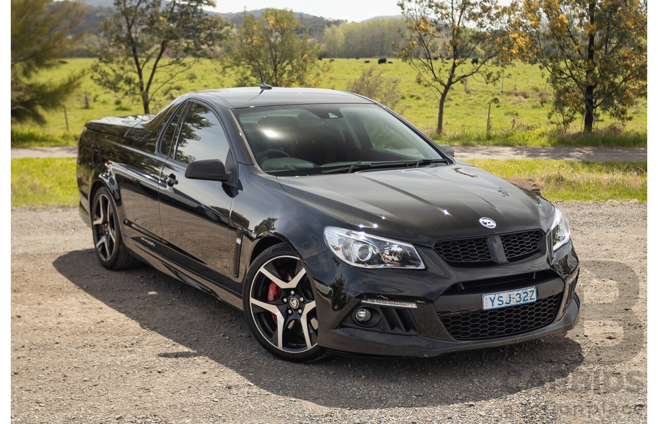 06/2013 Holden Special Vehicles (HSV) Maloo R8 Gen-F 2d Utility Phantom Black Metallic V8 6.2L - Walkinshaw Enhanced