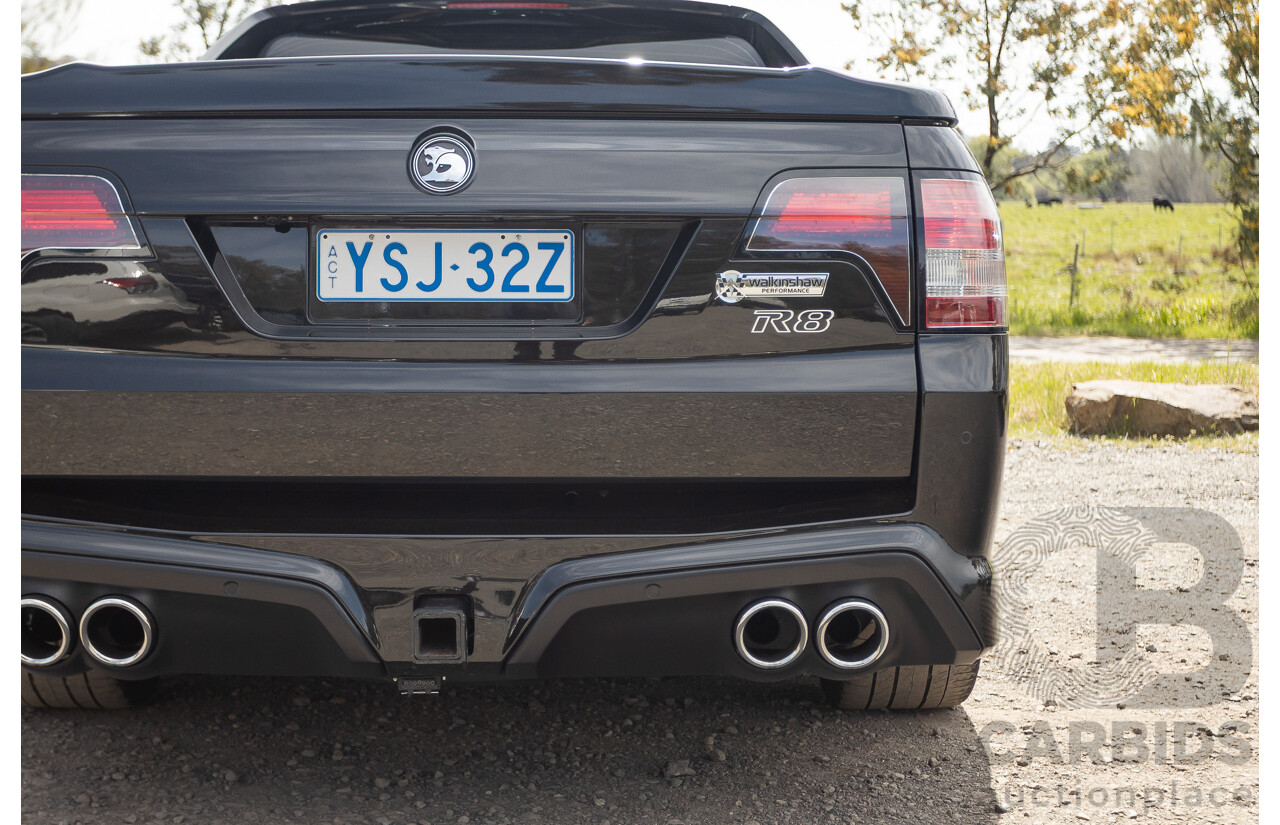 06/2013 Holden Special Vehicles (HSV) Maloo R8 Gen-F 2d Utility Phantom Black Metallic V8 6.2L - Walkinshaw Enhanced