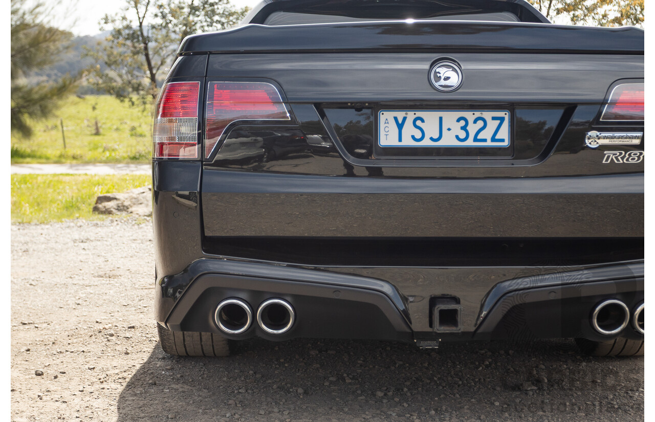 06/2013 Holden Special Vehicles (HSV) Maloo R8 Gen-F 2d Utility Phantom Black Metallic V8 6.2L - Walkinshaw Enhanced