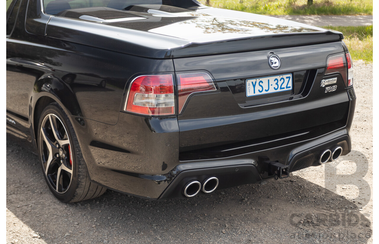 06/2013 Holden Special Vehicles (HSV) Maloo R8 Gen-F 2d Utility Phantom Black Metallic V8 6.2L - Walkinshaw Enhanced