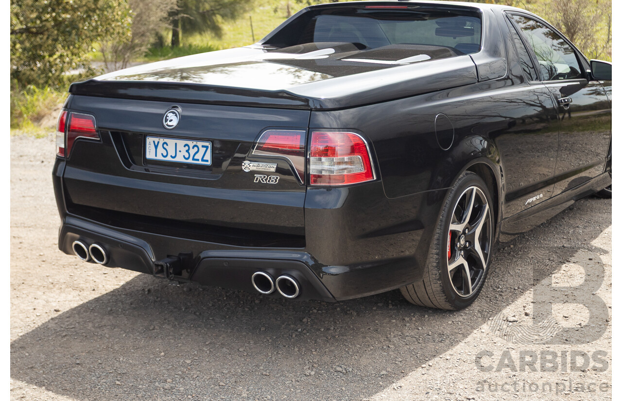 06/2013 Holden Special Vehicles (HSV) Maloo R8 Gen-F 2d Utility Phantom Black Metallic V8 6.2L - Walkinshaw Enhanced