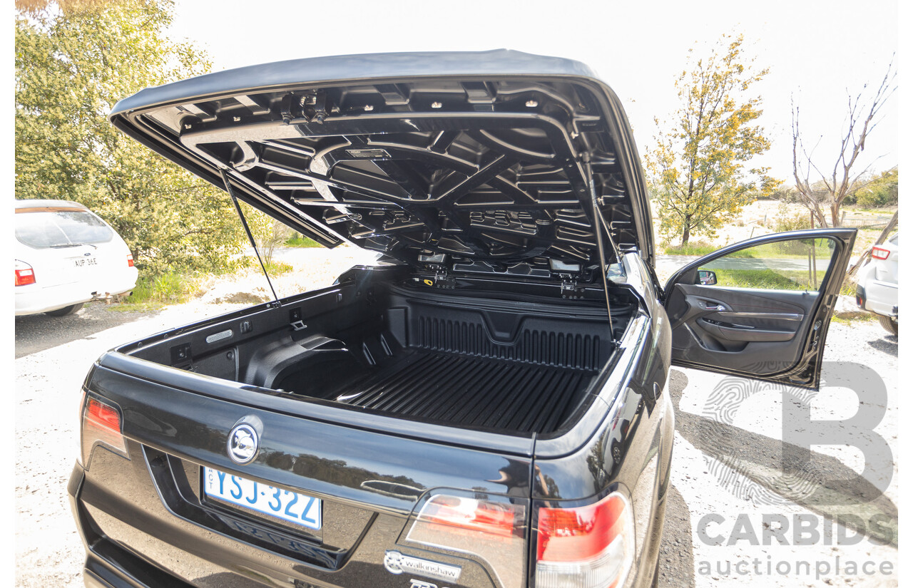06/2013 Holden Special Vehicles (HSV) Maloo R8 Gen-F 2d Utility Phantom Black Metallic V8 6.2L - Walkinshaw Enhanced