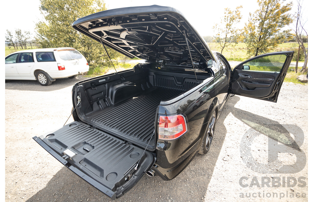 06/2013 Holden Special Vehicles (HSV) Maloo R8 Gen-F 2d Utility Phantom Black Metallic V8 6.2L - Walkinshaw Enhanced