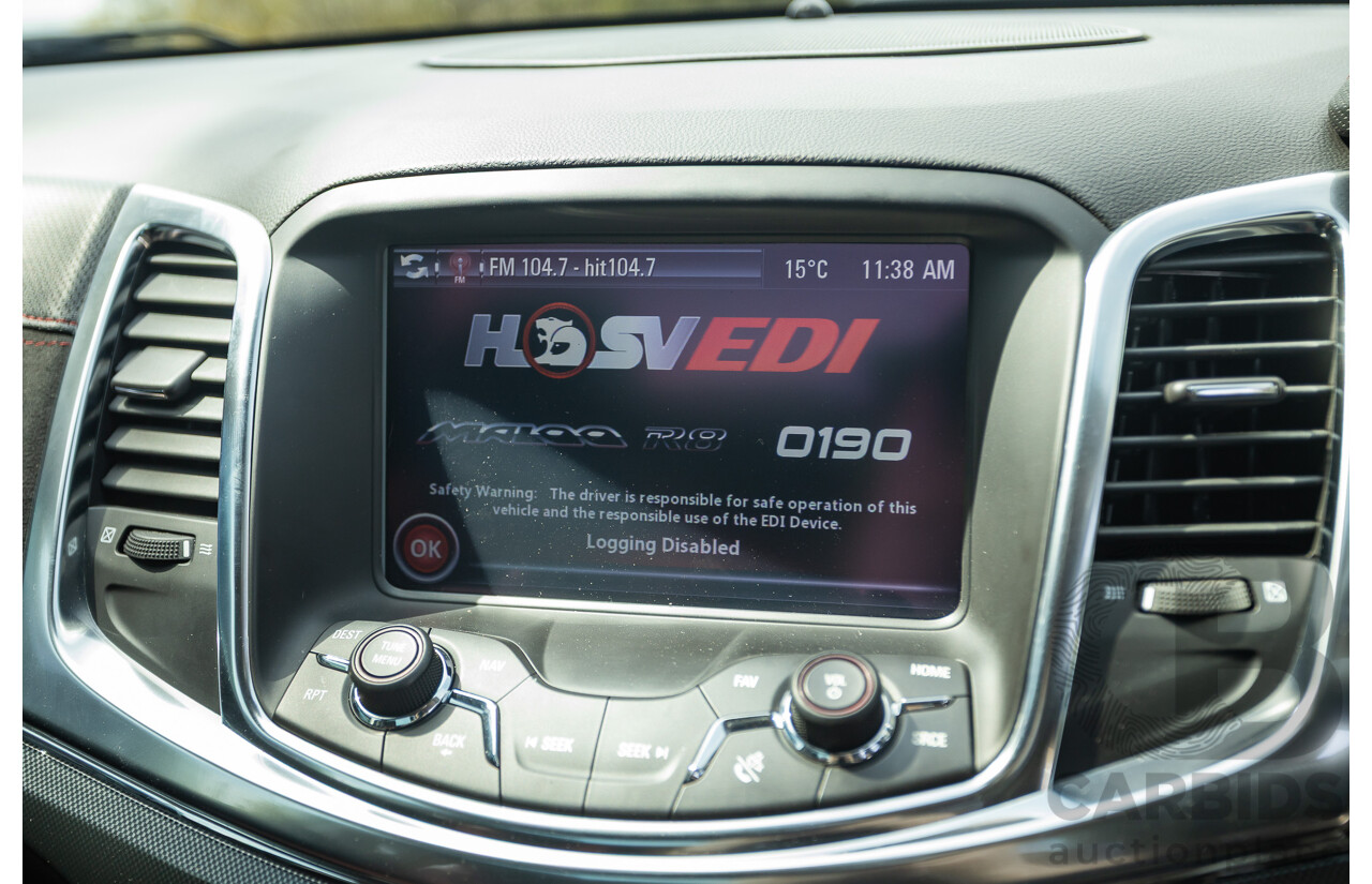 06/2013 Holden Special Vehicles (HSV) Maloo R8 Gen-F 2d Utility Phantom Black Metallic V8 6.2L - Walkinshaw Enhanced