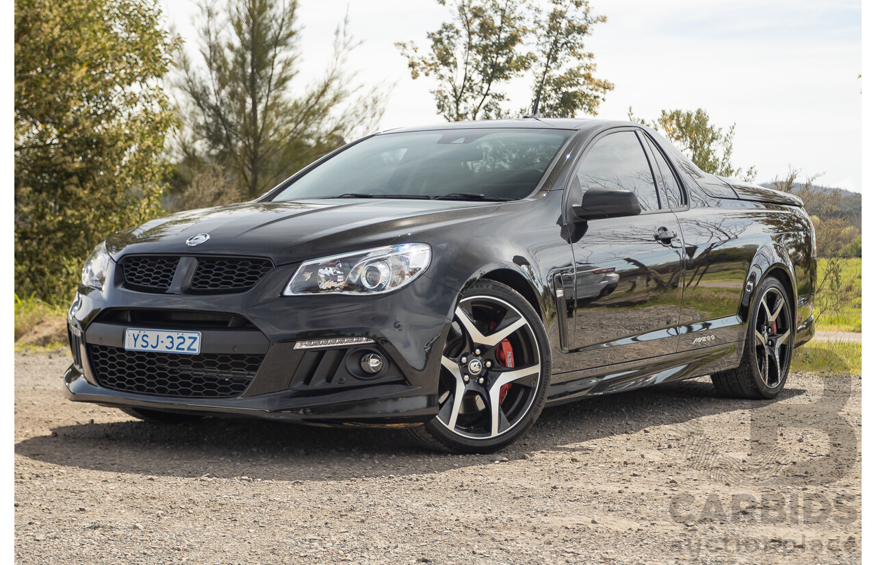 06/2013 Holden Special Vehicles (HSV) Maloo R8 Gen-F 2d Utility Phantom Black Metallic V8 6.2L - Walkinshaw Enhanced