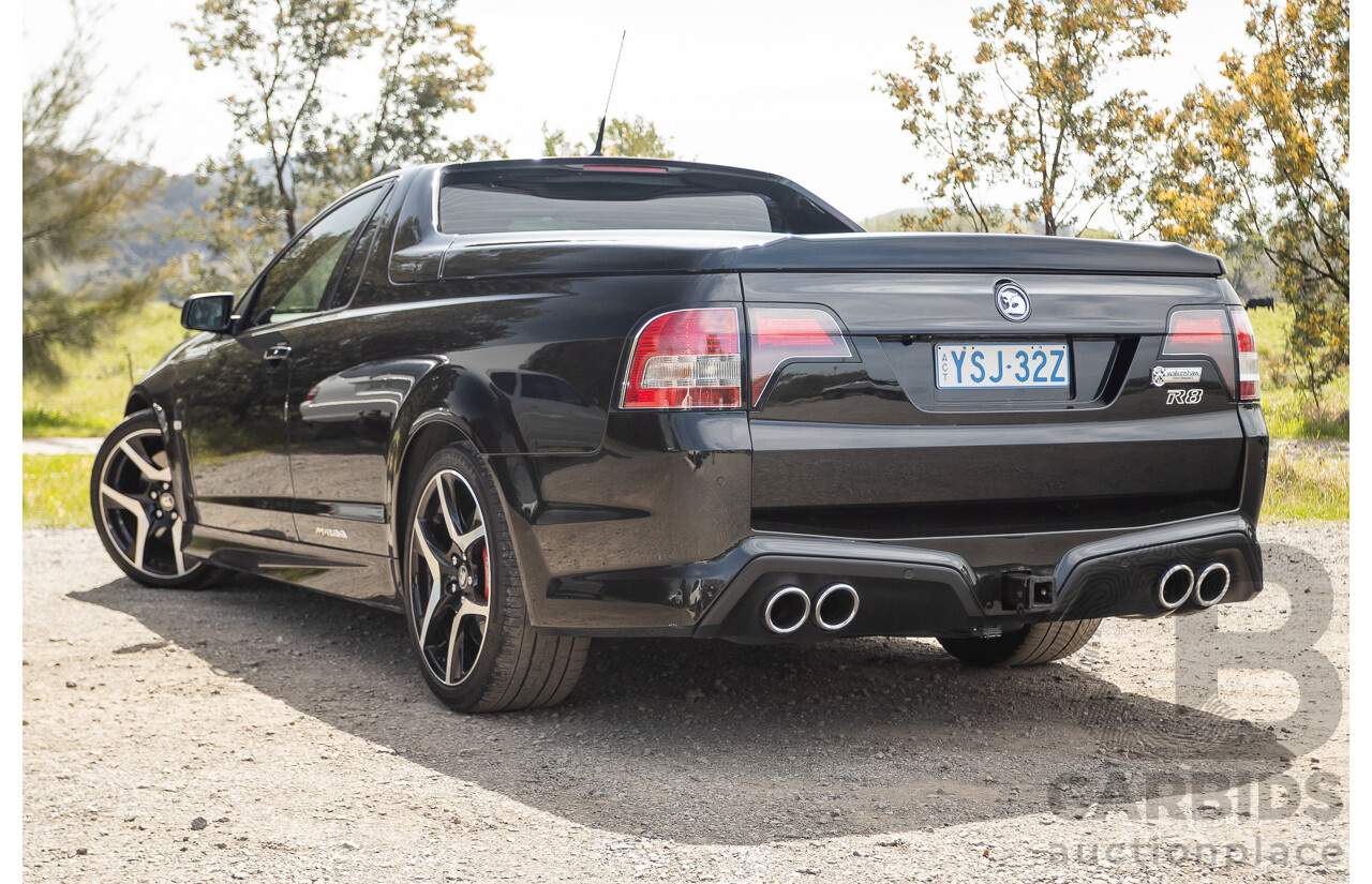 06/2013 Holden Special Vehicles (HSV) Maloo R8 Gen-F 2d Utility Phantom Black Metallic V8 6.2L - Walkinshaw Enhanced