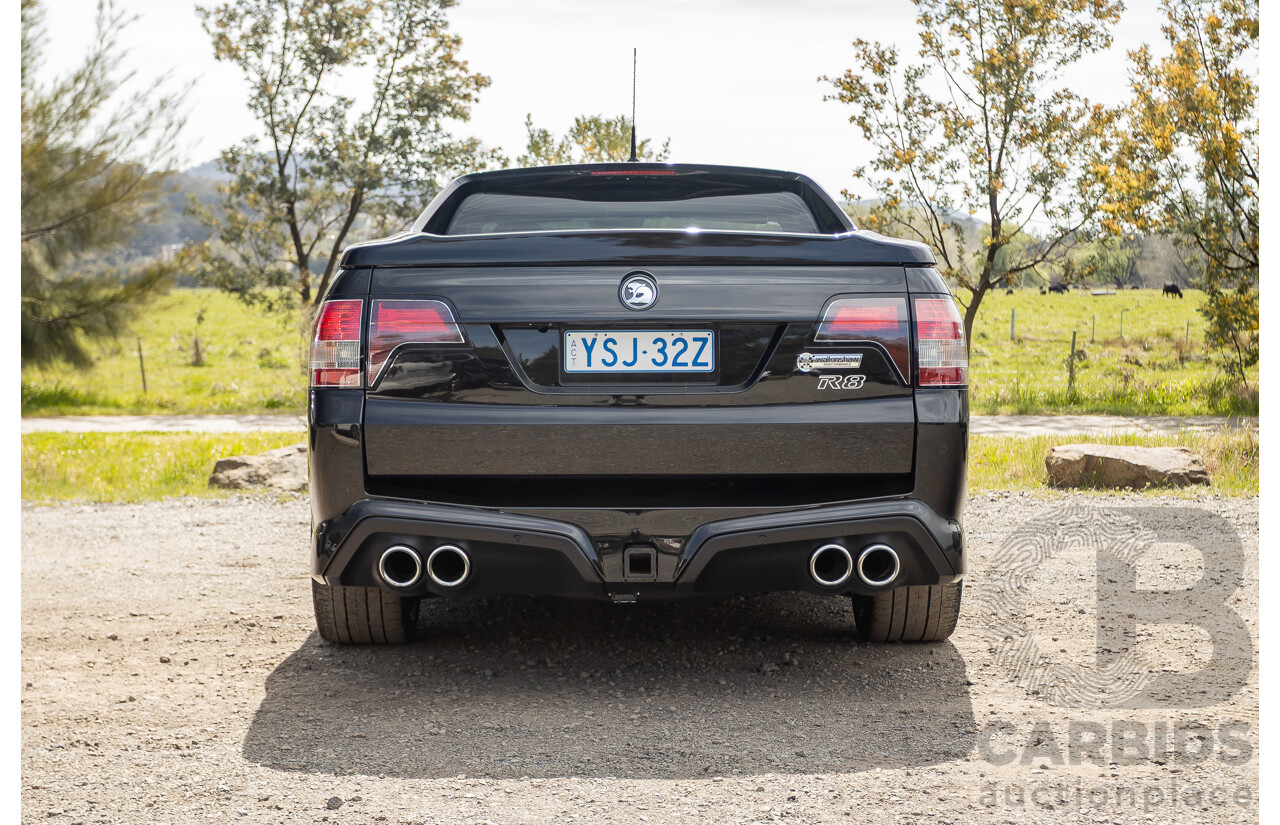 06/2013 Holden Special Vehicles (HSV) Maloo R8 Gen-F 2d Utility Phantom Black Metallic V8 6.2L - Walkinshaw Enhanced