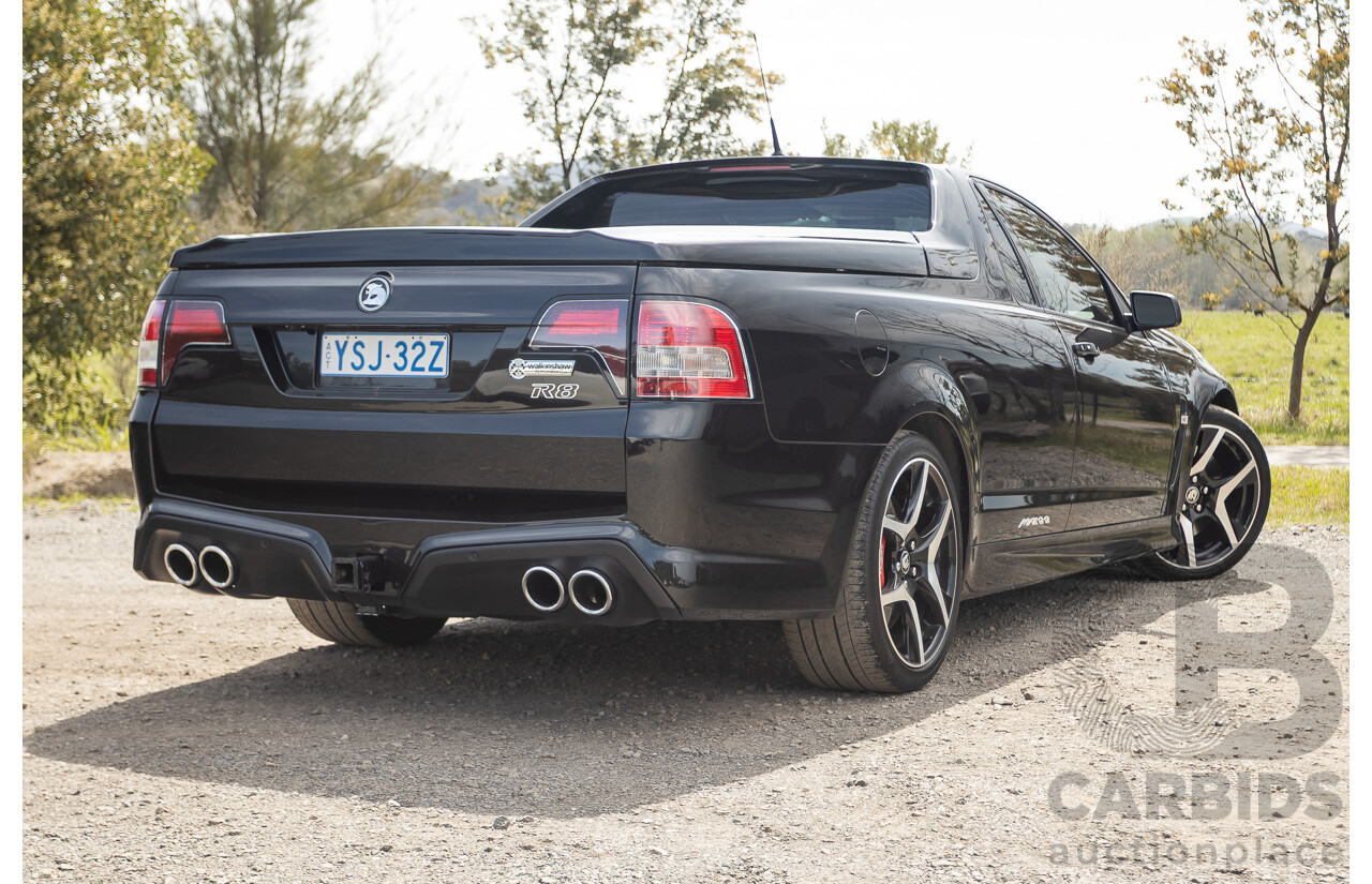 06/2013 Holden Special Vehicles (HSV) Maloo R8 Gen-F 2d Utility Phantom Black Metallic V8 6.2L - Walkinshaw Enhanced