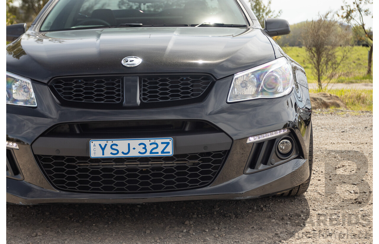 06/2013 Holden Special Vehicles (HSV) Maloo R8 Gen-F 2d Utility Phantom Black Metallic V8 6.2L - Walkinshaw Enhanced