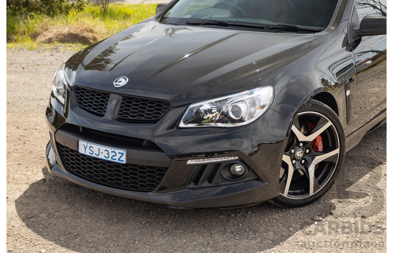 06/2013 Holden Special Vehicles (HSV) Maloo R8 Gen-F 2d Utility Phantom Black Metallic V8 6.2L - Walkinshaw Enhanced