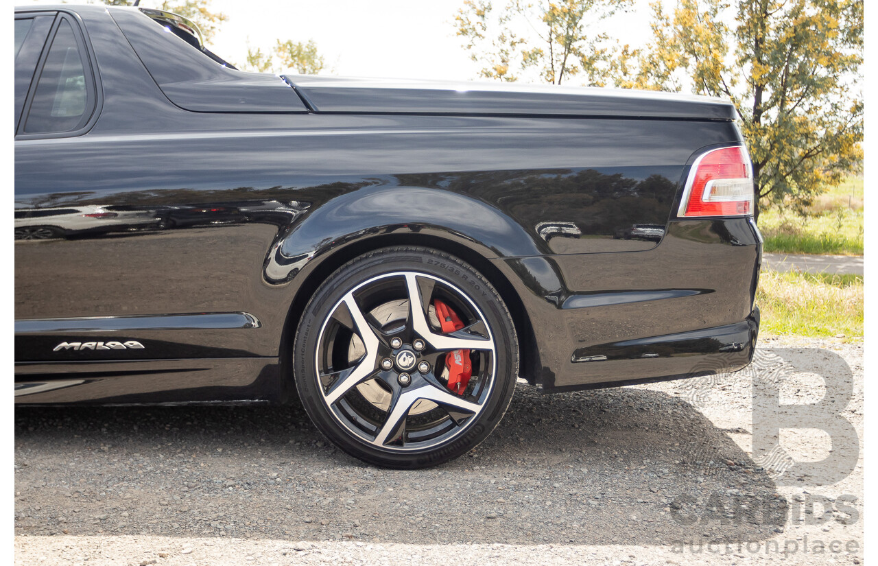 06/2013 Holden Special Vehicles (HSV) Maloo R8 Gen-F 2d Utility Phantom Black Metallic V8 6.2L - Walkinshaw Enhanced