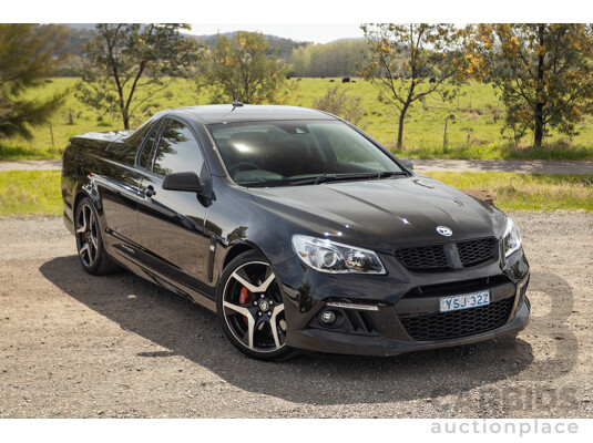 06/2013 Holden Special Vehicles (HSV) Maloo R8 Gen-F 2d Utility Phantom Black Metallic V8 6.2L - Walkinshaw Enhanced