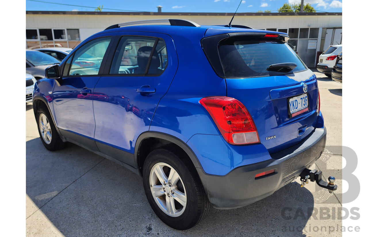 8/2014 Holden Trax LS TJ 4d Wagon Blue 1.8L