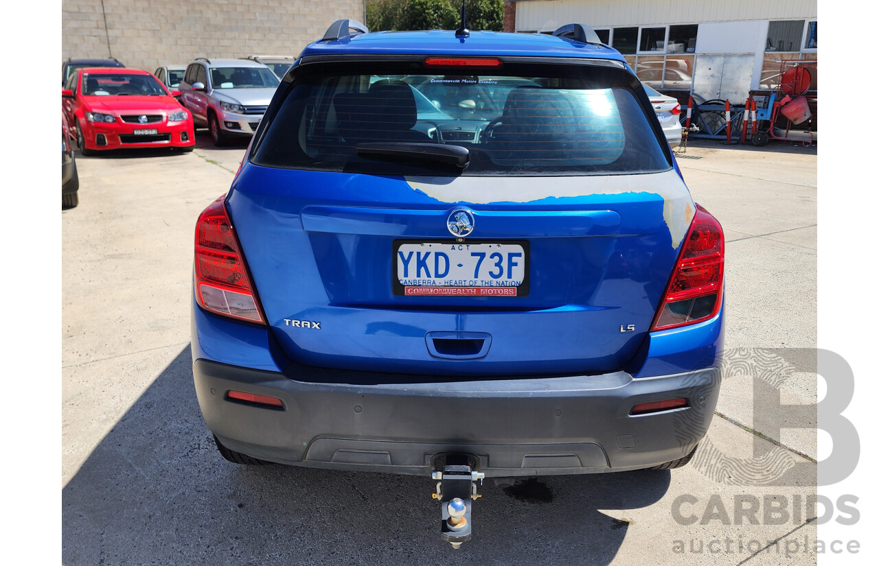 8/2014 Holden Trax LS TJ 4d Wagon Blue 1.8L
