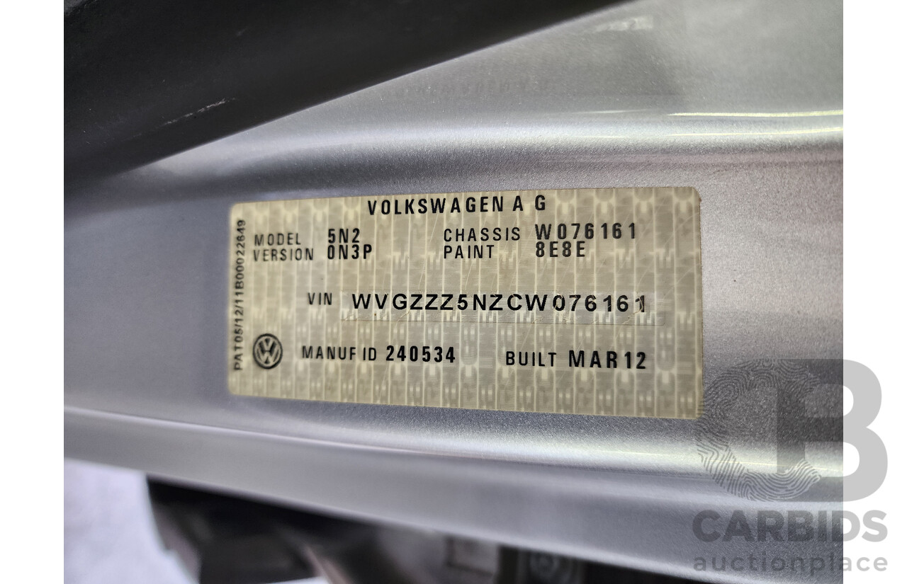 5/2012 Volkswagen Tiguan 132 TSI (4x4) 5NC MY12 4d Wagon Silver 2.0L