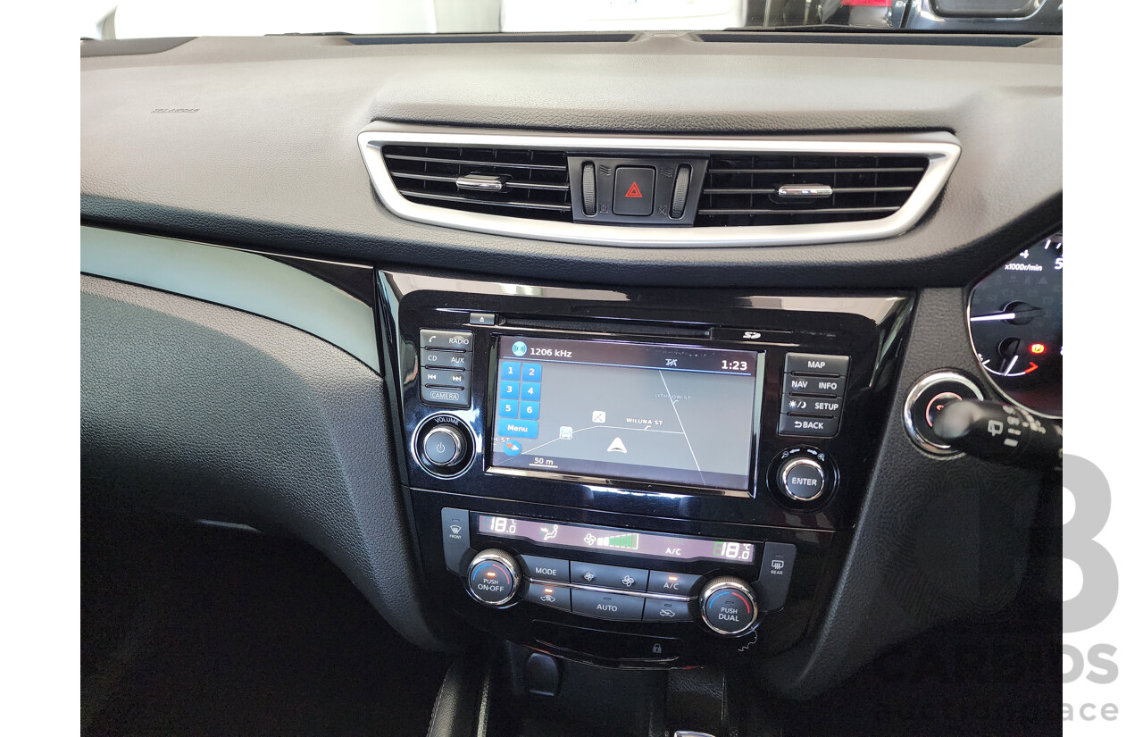 8/2017 Nissan Qashqai TI (4x2) J11 4d Wagon White 2.0L