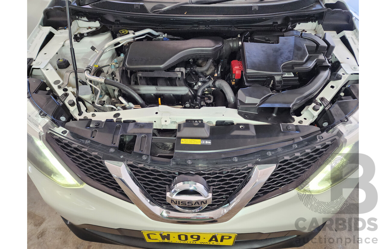8/2017 Nissan Qashqai TI (4x2) J11 4d Wagon White 2.0L