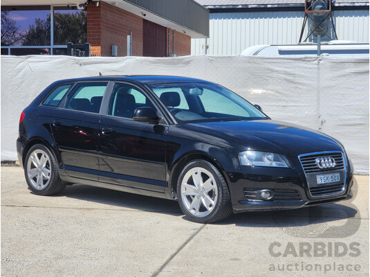 5/2010 Audi A3 Sportback 1.8 TFSI Ambition 8P MY09 5d Hatchback Black 1.8L