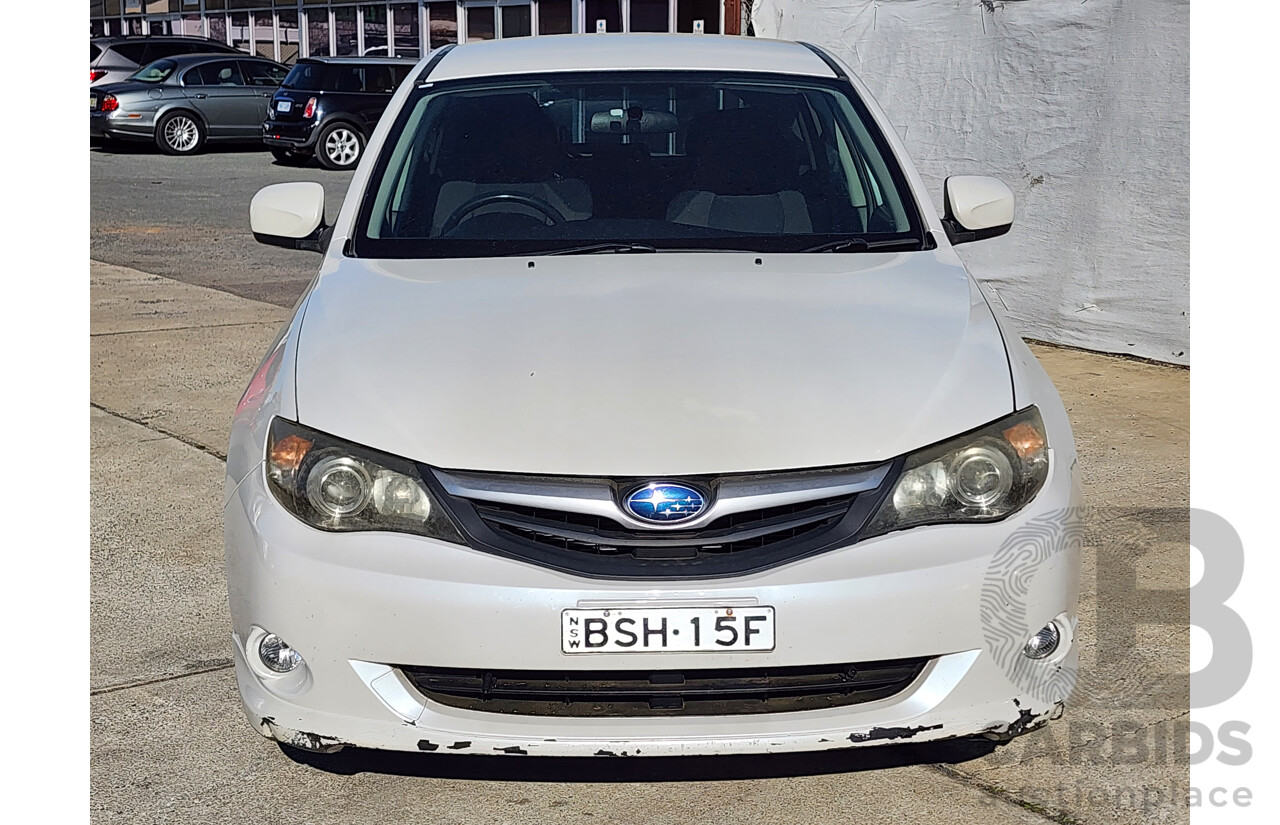 9/2010 Subaru Impreza RS (awd) MY11 5d Hatchback White 2.0L