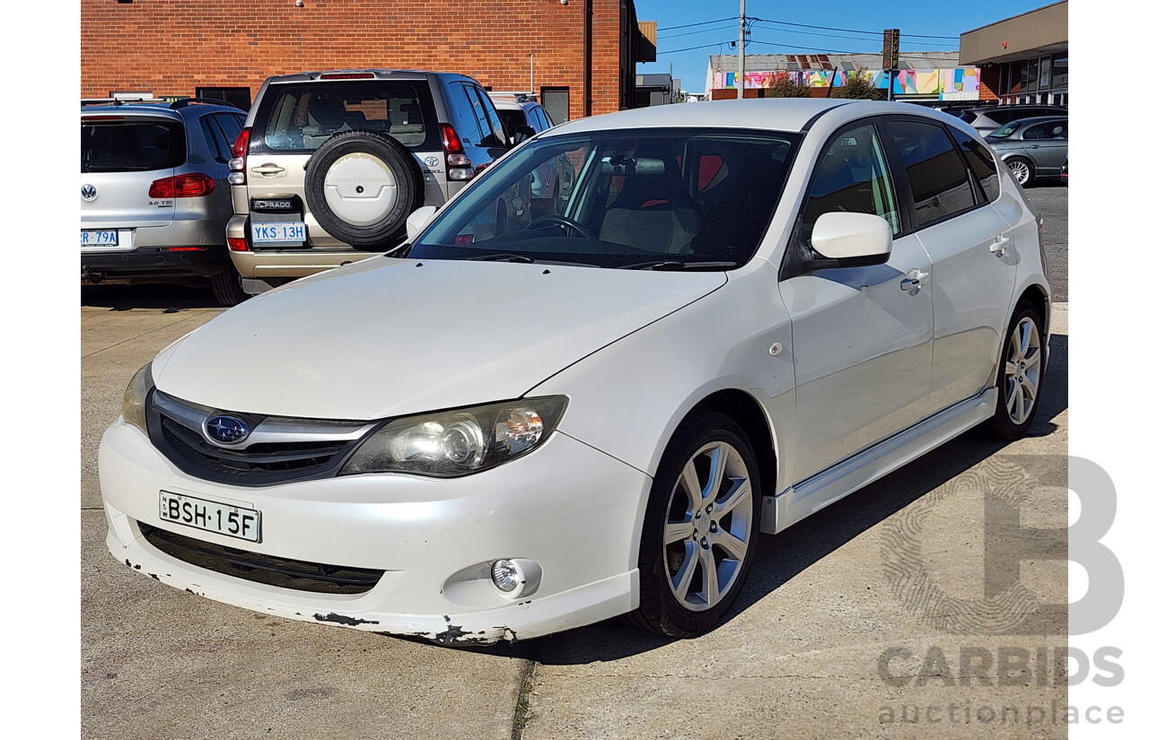 9/2010 Subaru Impreza RS (awd) MY11 5d Hatchback White 2.0L
