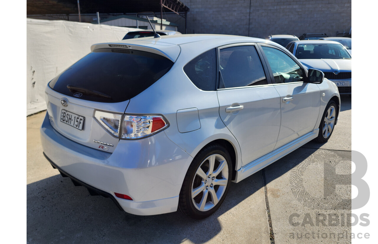 9/2010 Subaru Impreza RS (awd) MY11 5d Hatchback White 2.0L