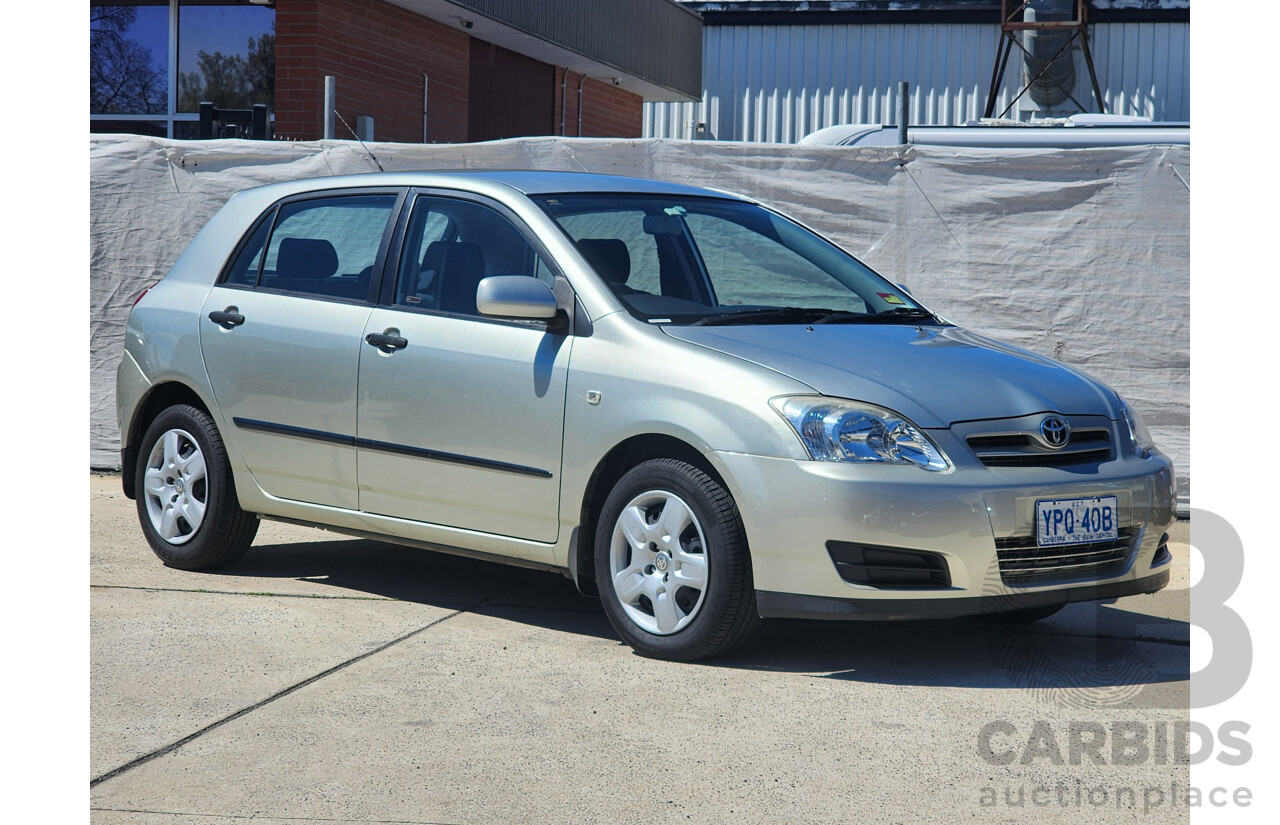 5/2005 Toyota Corolla Ascent SECA ZZE122R 5d Hatchback Silver 1.8L