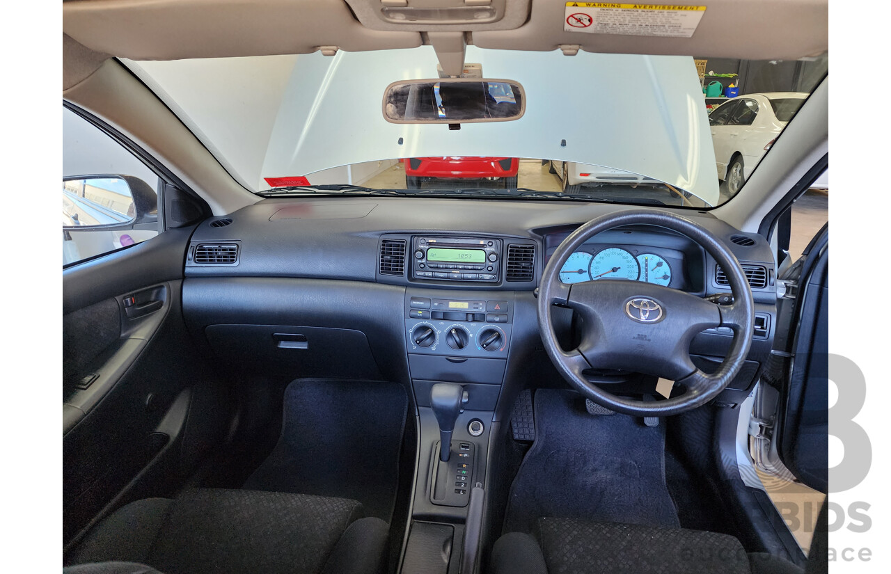 5/2005 Toyota Corolla Ascent SECA ZZE122R 5d Hatchback Silver 1.8L