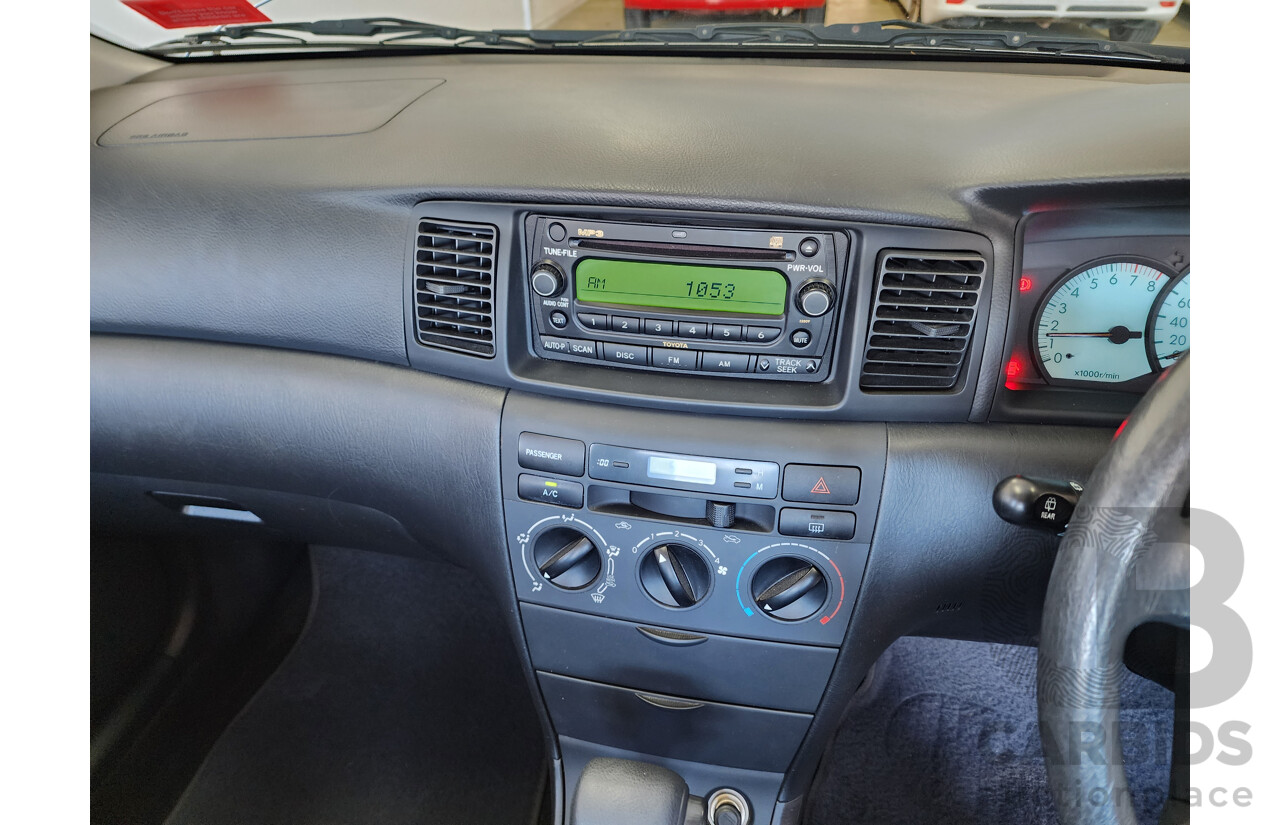 5/2005 Toyota Corolla Ascent SECA ZZE122R 5d Hatchback Silver 1.8L