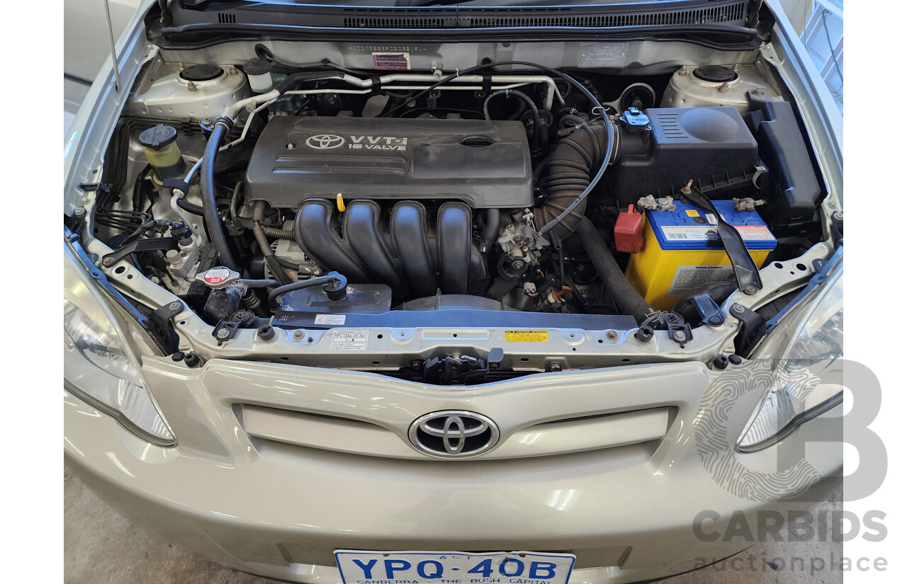 5/2005 Toyota Corolla Ascent SECA ZZE122R 5d Hatchback Silver 1.8L
