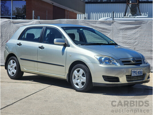 5/2005 Toyota Corolla Ascent SECA ZZE122R 5d Hatchback Silver 1.8L