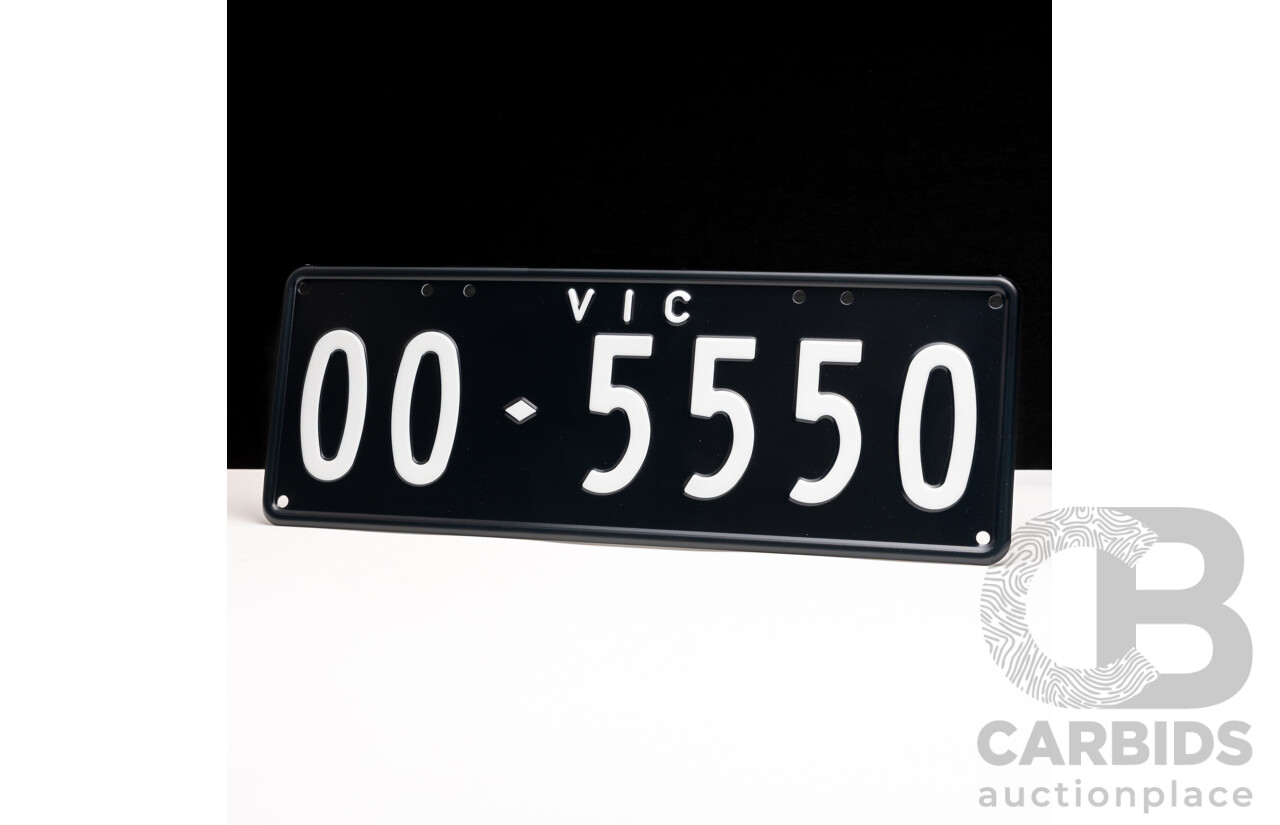 Victorian VIC Custom 6 Character Number Plate - OO.5550