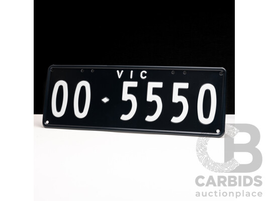 Victorian VIC Custom 6 Character Number Plate - OO.5550