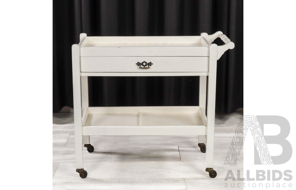 Painted Two Tier Drinks Trolley