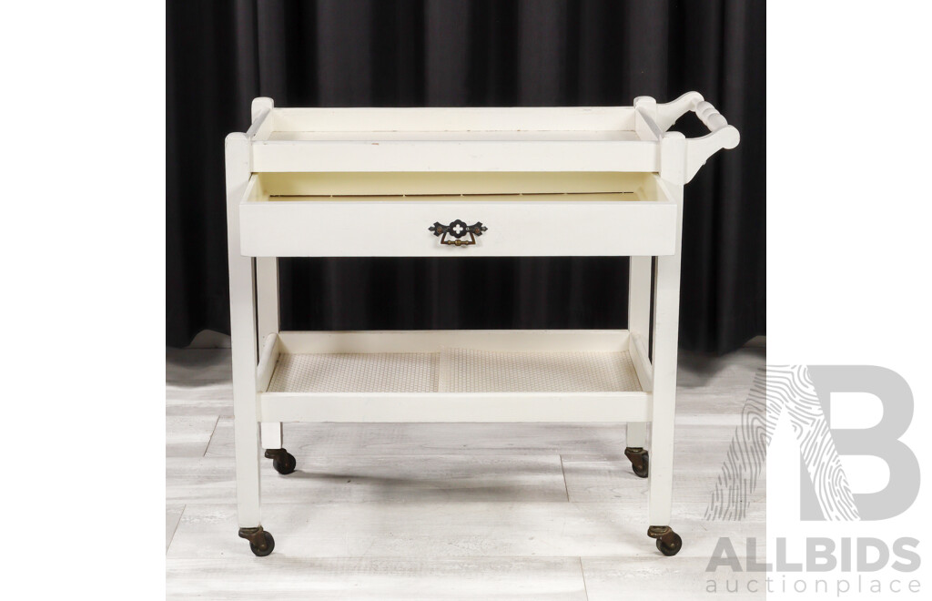 Painted Two Tier Drinks Trolley