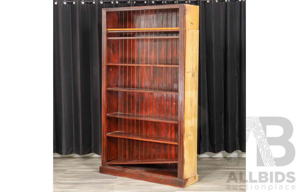 Pair of Timber Open Bookcases