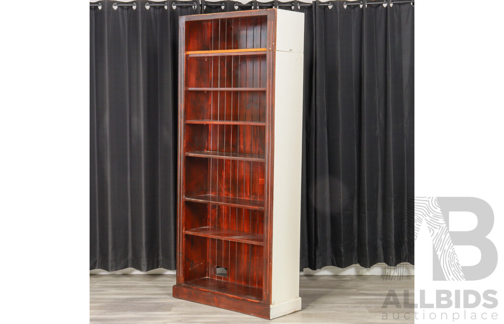 Pair of Timber Open Bookcases