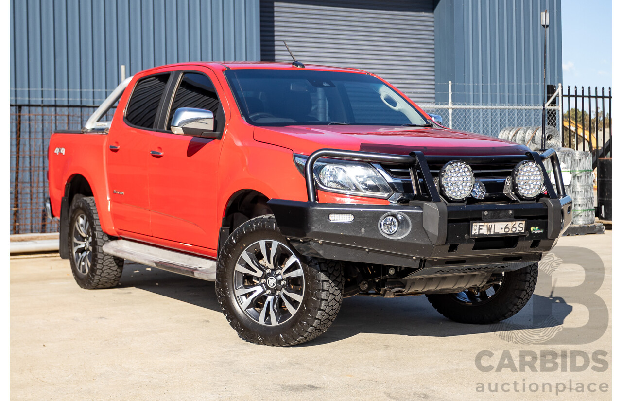 11/2017 Holden Colorado Storm (4x4) RG MY16 Crew Cab P/Up Absolute Red Turbo Diesel 2.8L