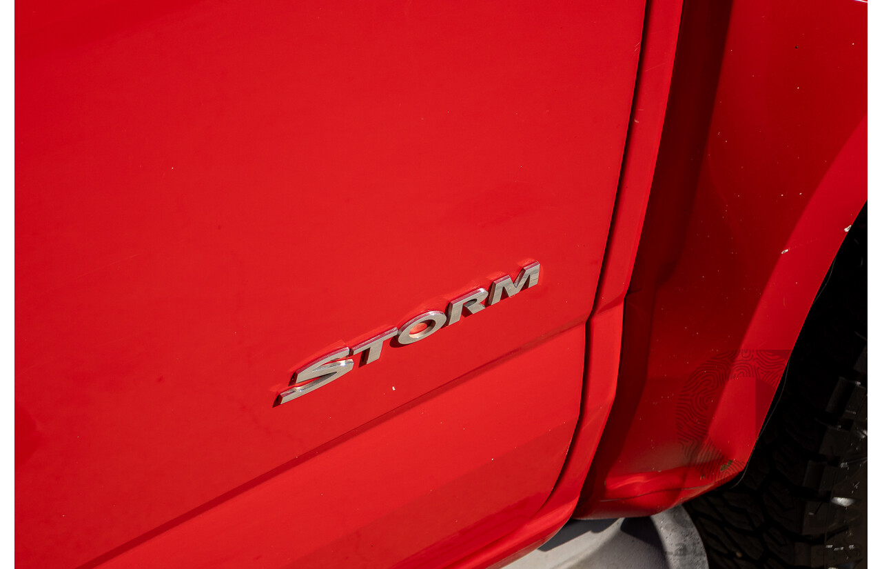 11/2017 Holden Colorado Storm (4x4) RG MY16 Crew Cab P/Up Absolute Red Turbo Diesel 2.8L